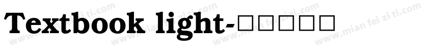 Textbook light字体转换
